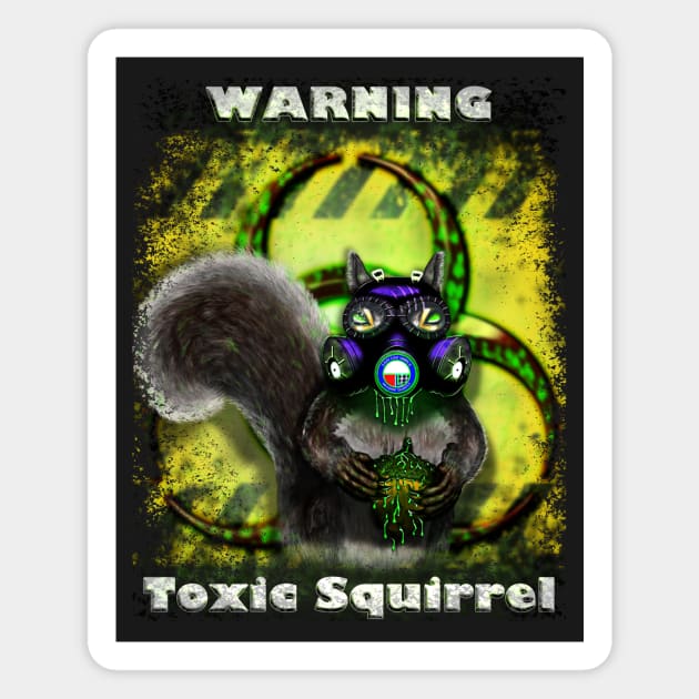 Toxic Squirrel Magnet by asaiphoto